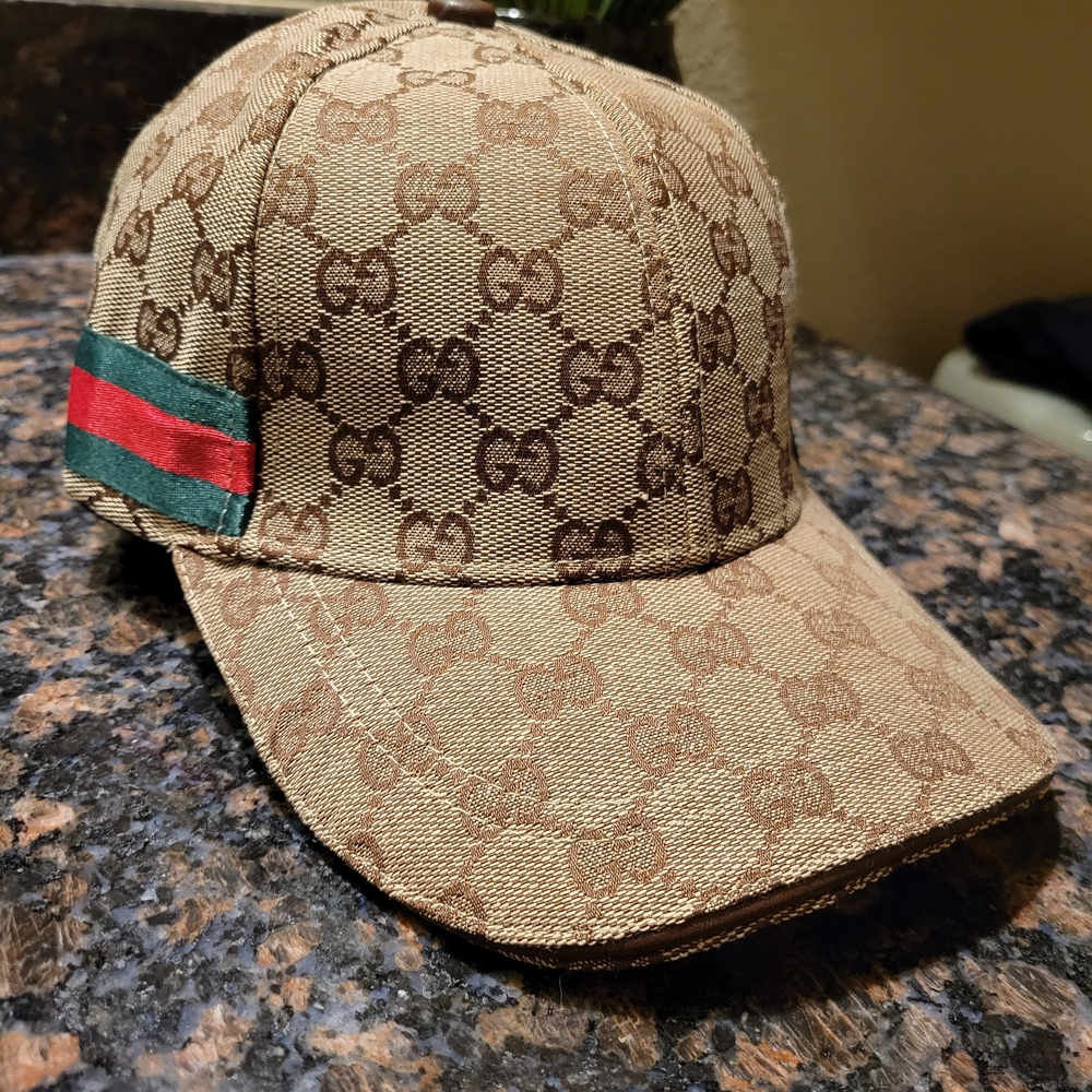Gucci Brown Monogram Cap